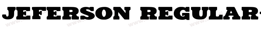 Jeferson Regular字体转换